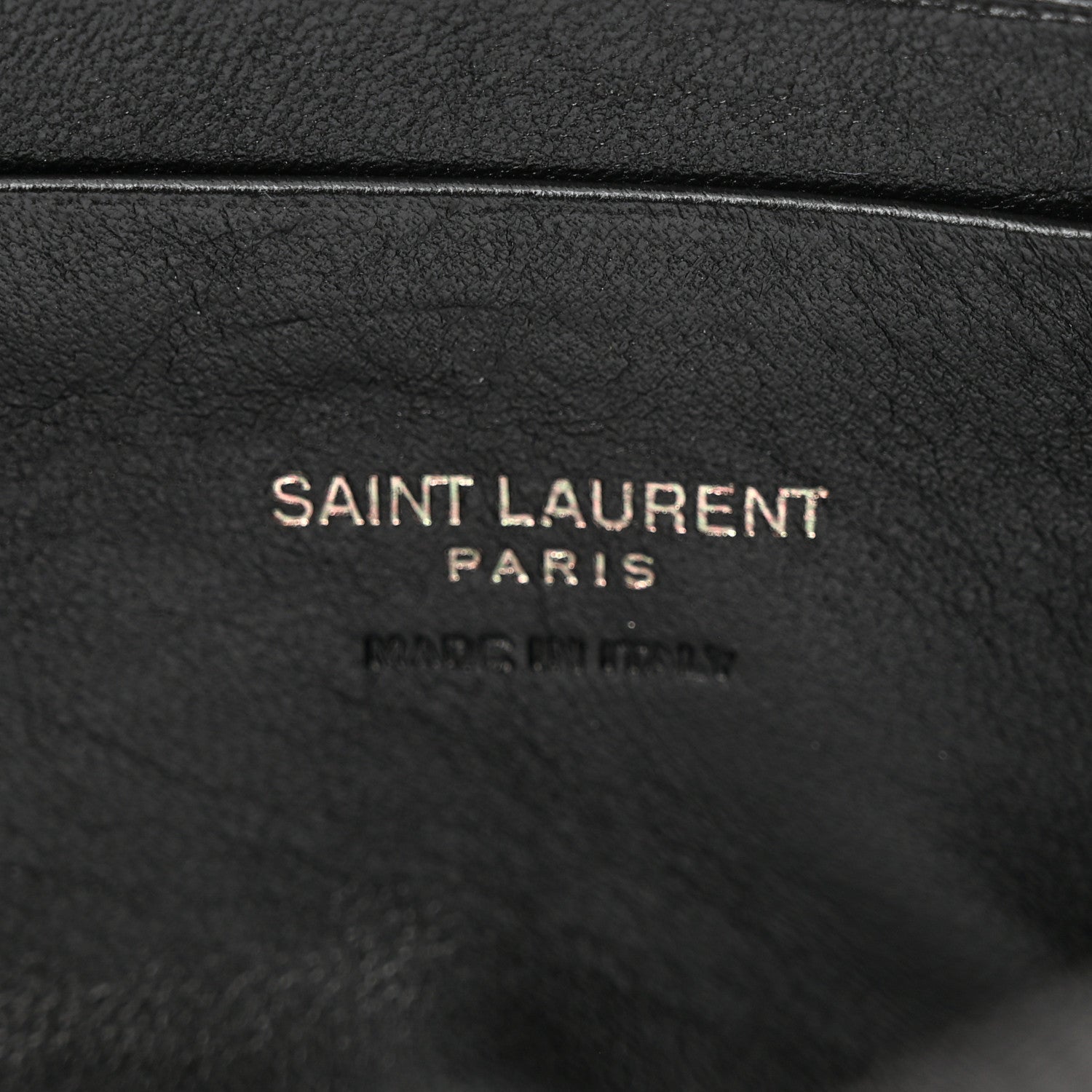 Saint Laurent Grain De Poudre Matelasse Monochrome Monogram Mini Lou Camera Bag Black 6 of 13
