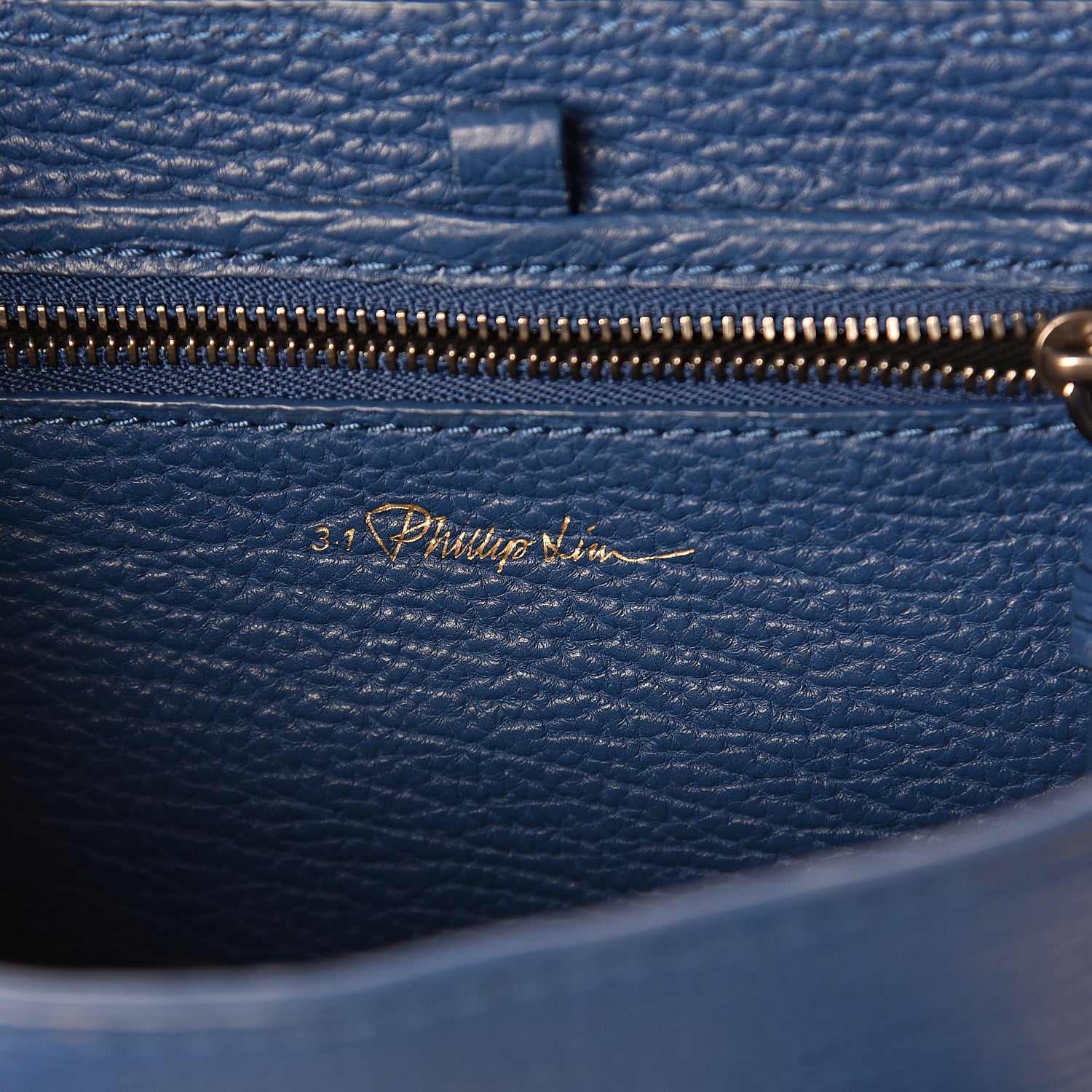 3.1 Phillip Lim 3.1 Textured Calfskin Mini Pashli Satchel Cerulean 5 of 8