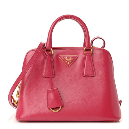 Prada Saffiano Lux Small Promenade Tote Peonia 1 of 9