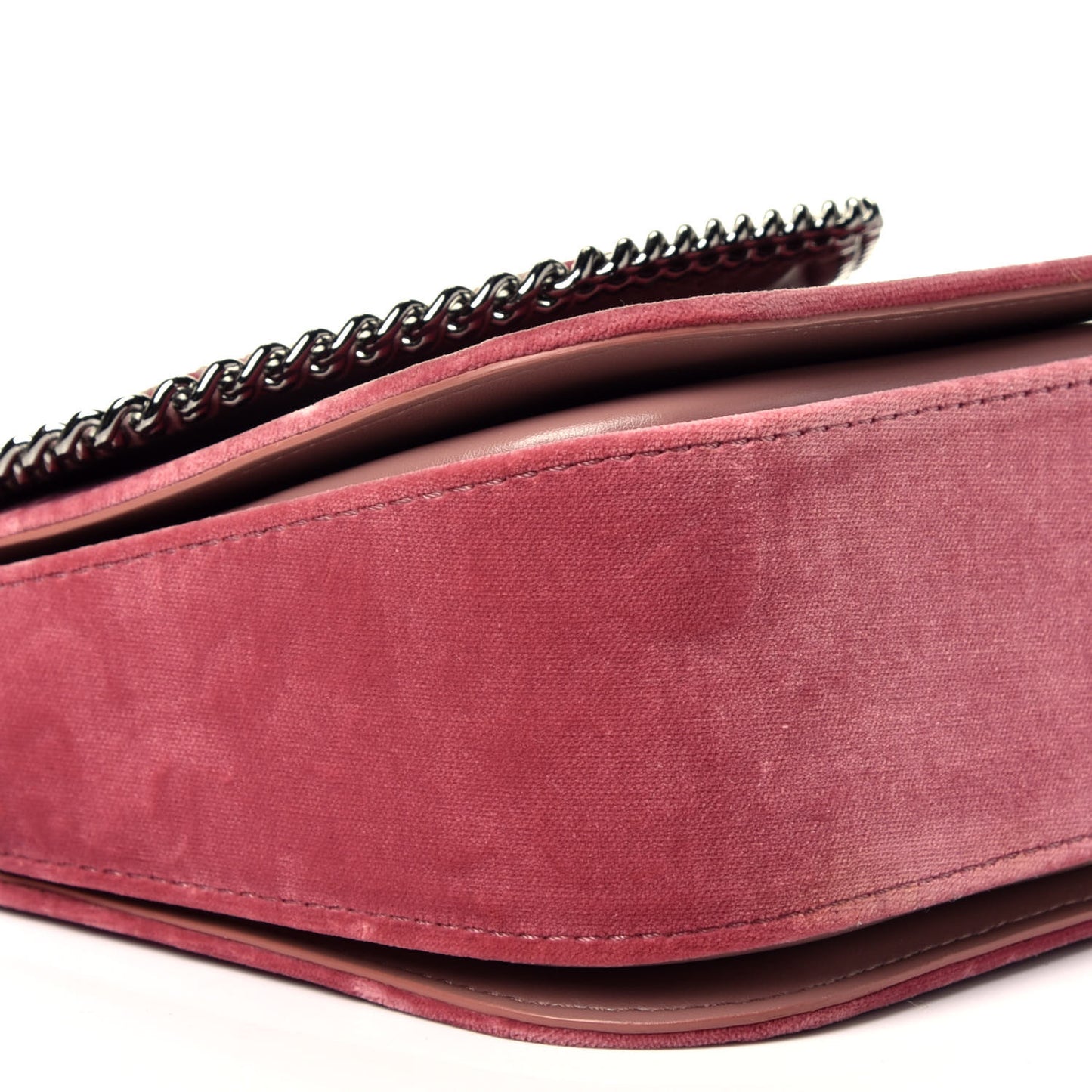 Velvet Falabella Box Shoulder Bag Pink