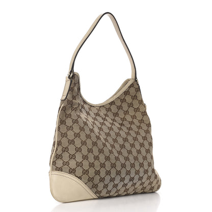 Gucci Monogram Medium New Britt Hobo Off White 3 of 15