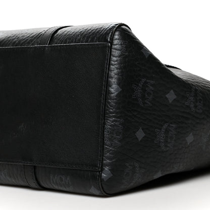 MCM Visetos Toni Shopper Tote Black 9 of 10