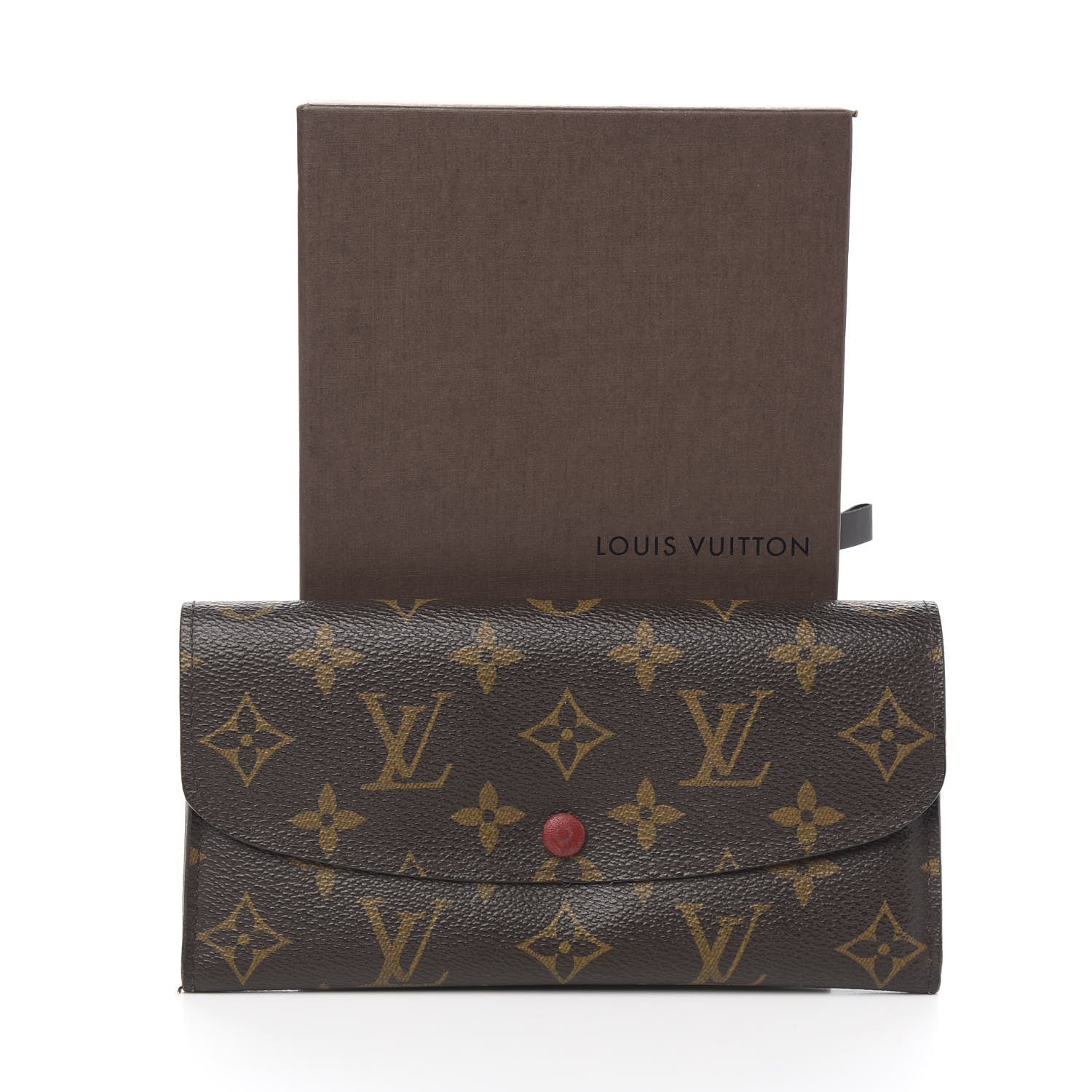 Louis Vuitton Monogram Emilie Wallet Red 11 of 11
