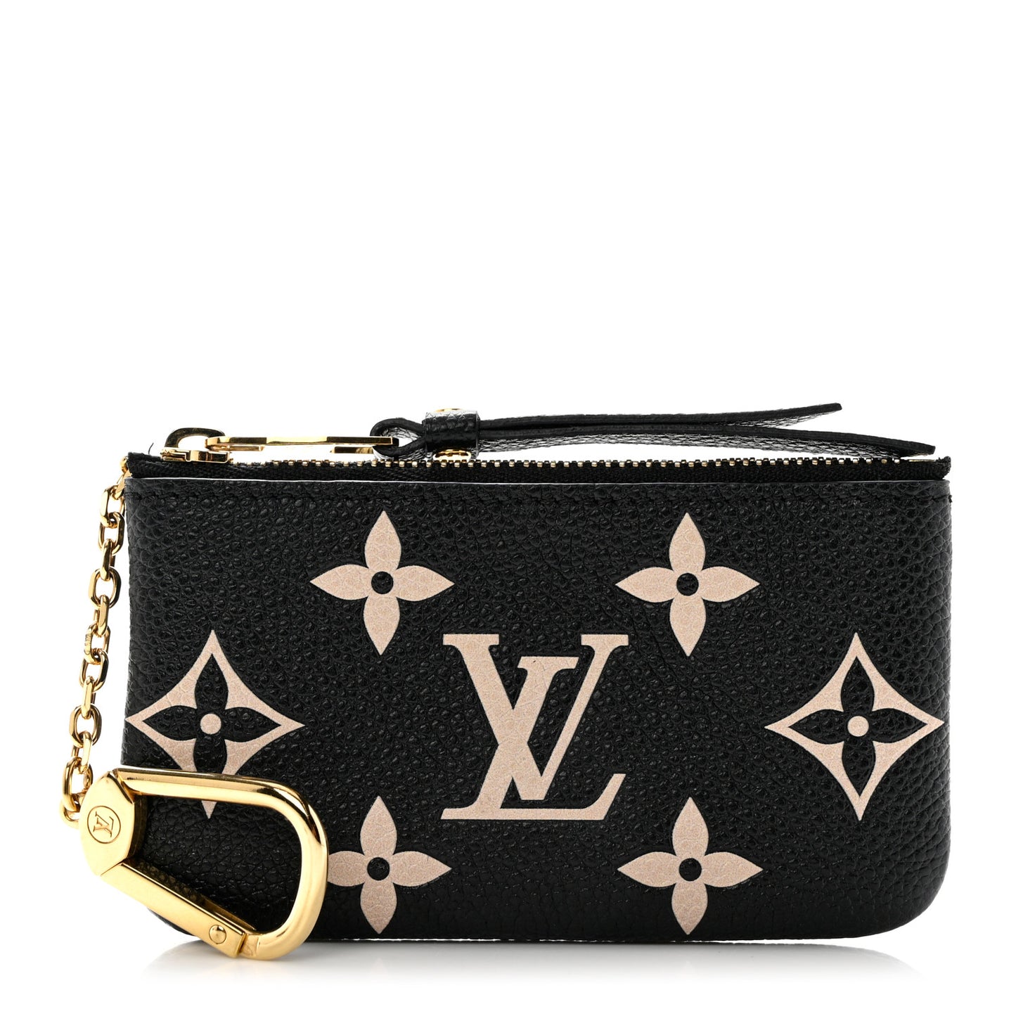 Empreinte Monogram Giant Key Pouch Black Beige