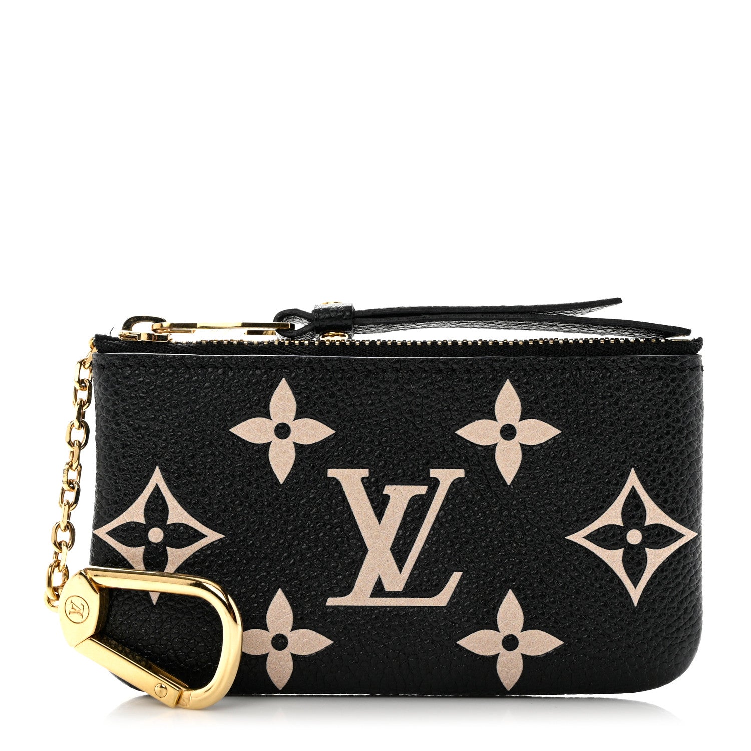 Louis Vuitton Empreinte Monogram Giant Key Pouch Black Beige 1 of 7