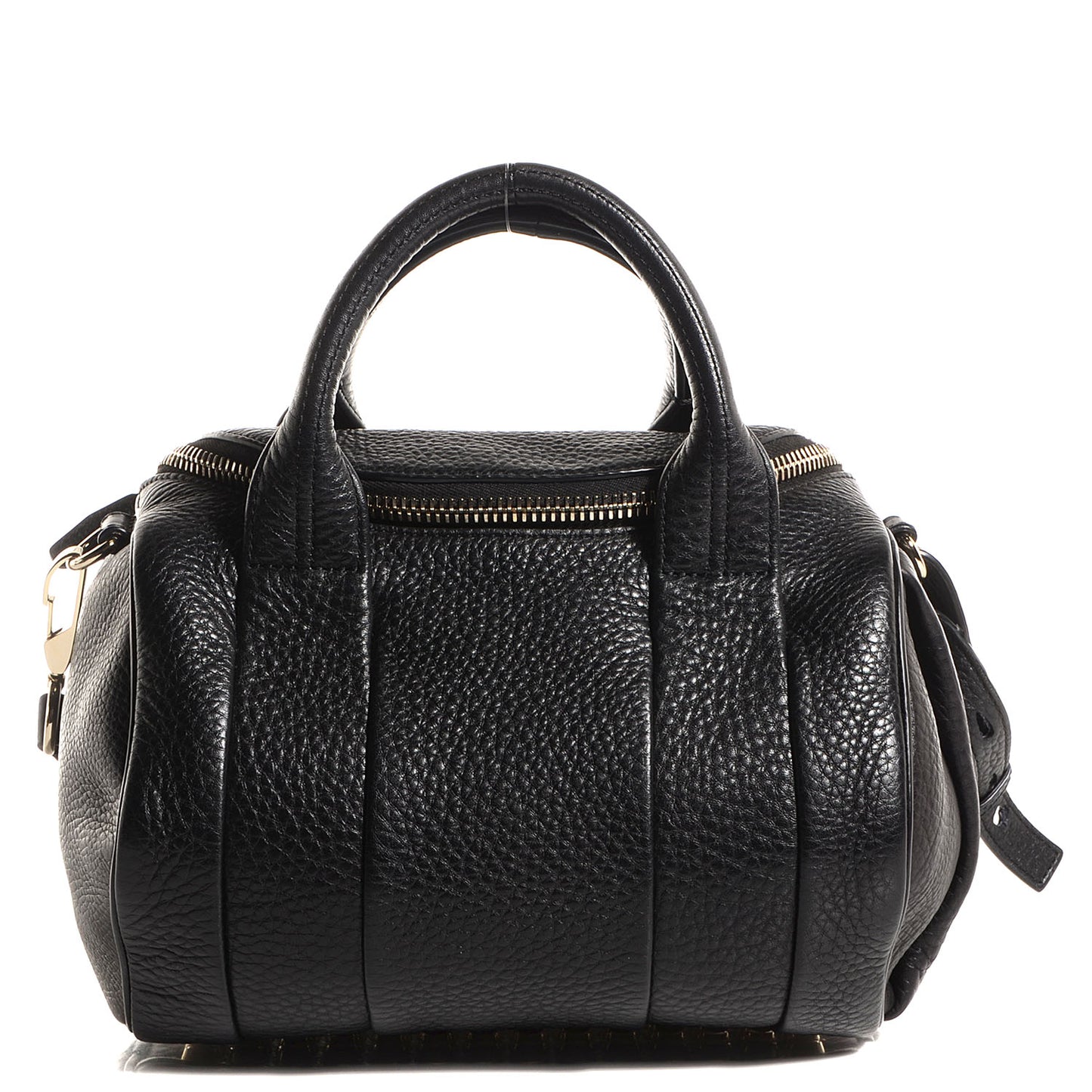 Pebbled Lambskin Rockie Black w Pale Gold Hardware