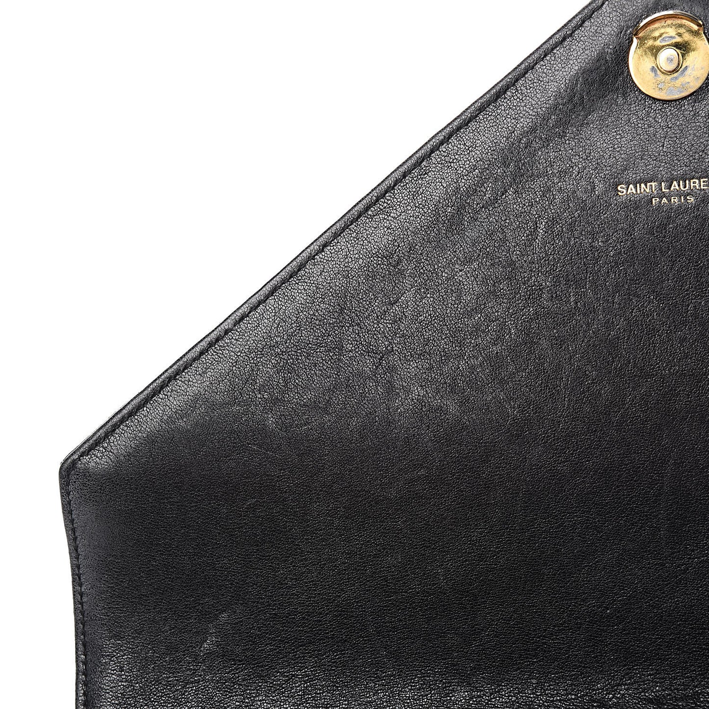 Sheepskin Matelasse Chevron Monogram Large College Satchel Black