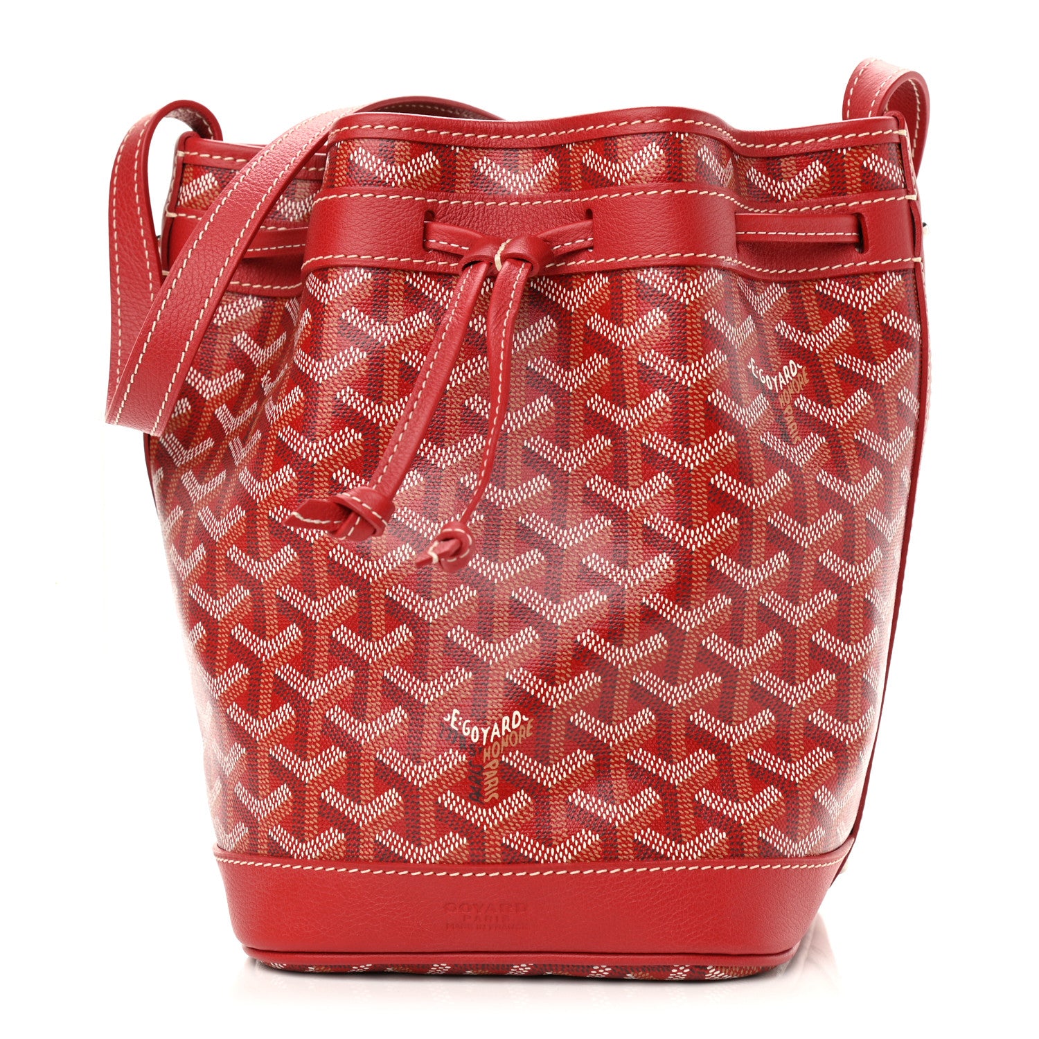Goyard Goyardine Petit Flot Bucket Bag PM Red 1 of 8