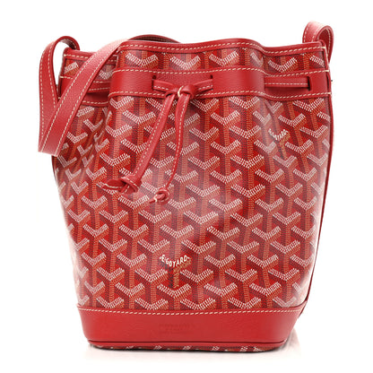 Goyard Goyardine Petit Flot Bucket Bag PM Red 1 of 8