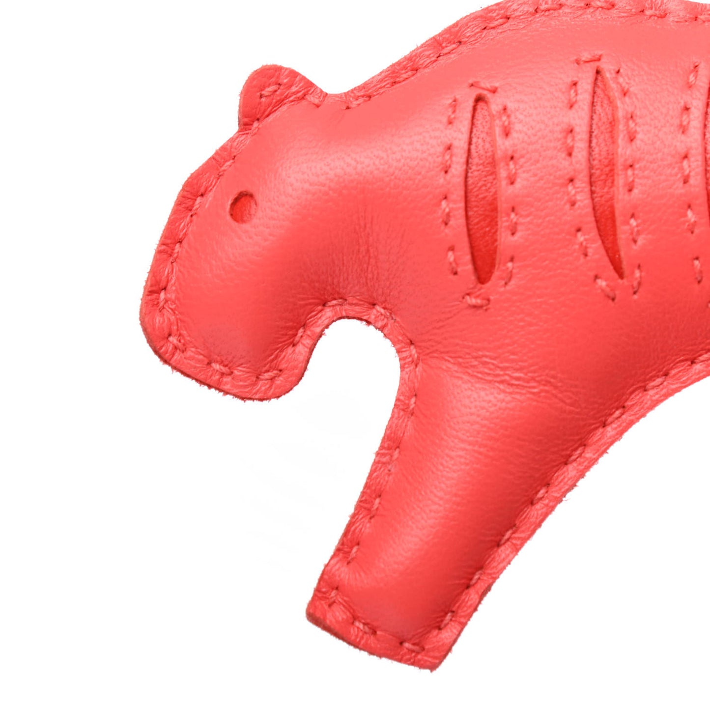 Milo Lambskin Rooroo Bag Charm Rose Texas Rouge Indien
