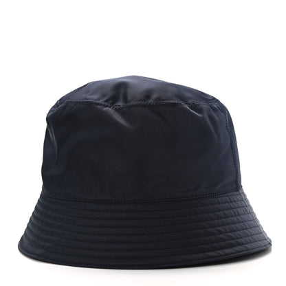 Prada Re-Nylon Metal Triangle Logo Mens Bucket Hat L Navy 5 of 8
