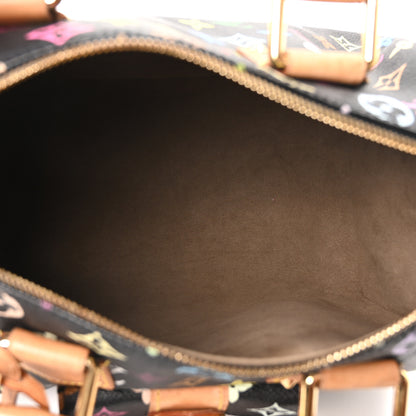 Louis Vuitton Monogram Multicolor Speedy 30 Black 5 of 9