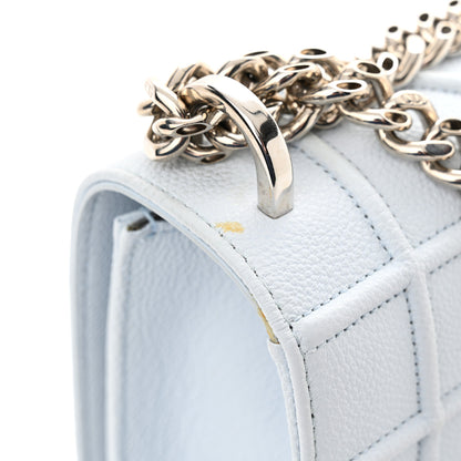 Christian Dior Grained Calfskin Medium Diorama Flap Bag Light Blue 11 of 15