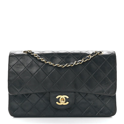 Chanel Lambskin Quilted Medium Double Flap Black 1 of 12