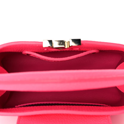 Louis Vuitton Taurillon Monogram Tuffetage Capucines Mini Fluo Pink 4 of 7