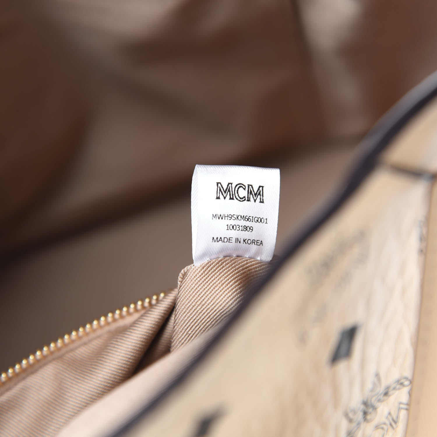 MCM Visetos Medium Klara Hobo Beige 10 of 11