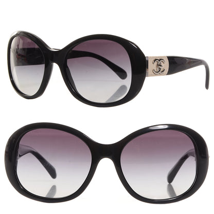 Chanel Acetate CC Turnlock Sunglasses 5235-Q Black Beige 1 of 7