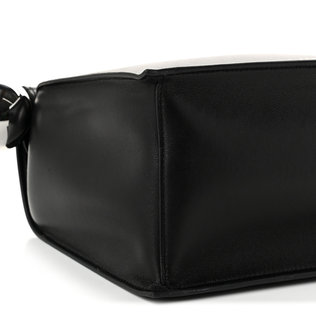 Jacquemus Smooth Calfskin La Pochette Rond Carre Black 8 of 9