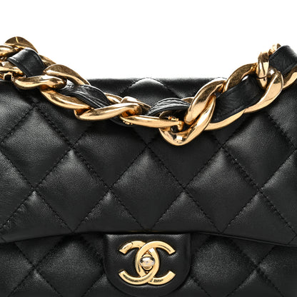 Chanel Lambskin Quilted Small Funky Town Flap Black 8 of 10