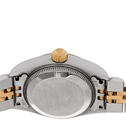 Rolex Stainless Steel 18K Yellow Gold 26mm Oyster Perpetual Datejust Watch Champagne Tapestry 79173 4 of 4