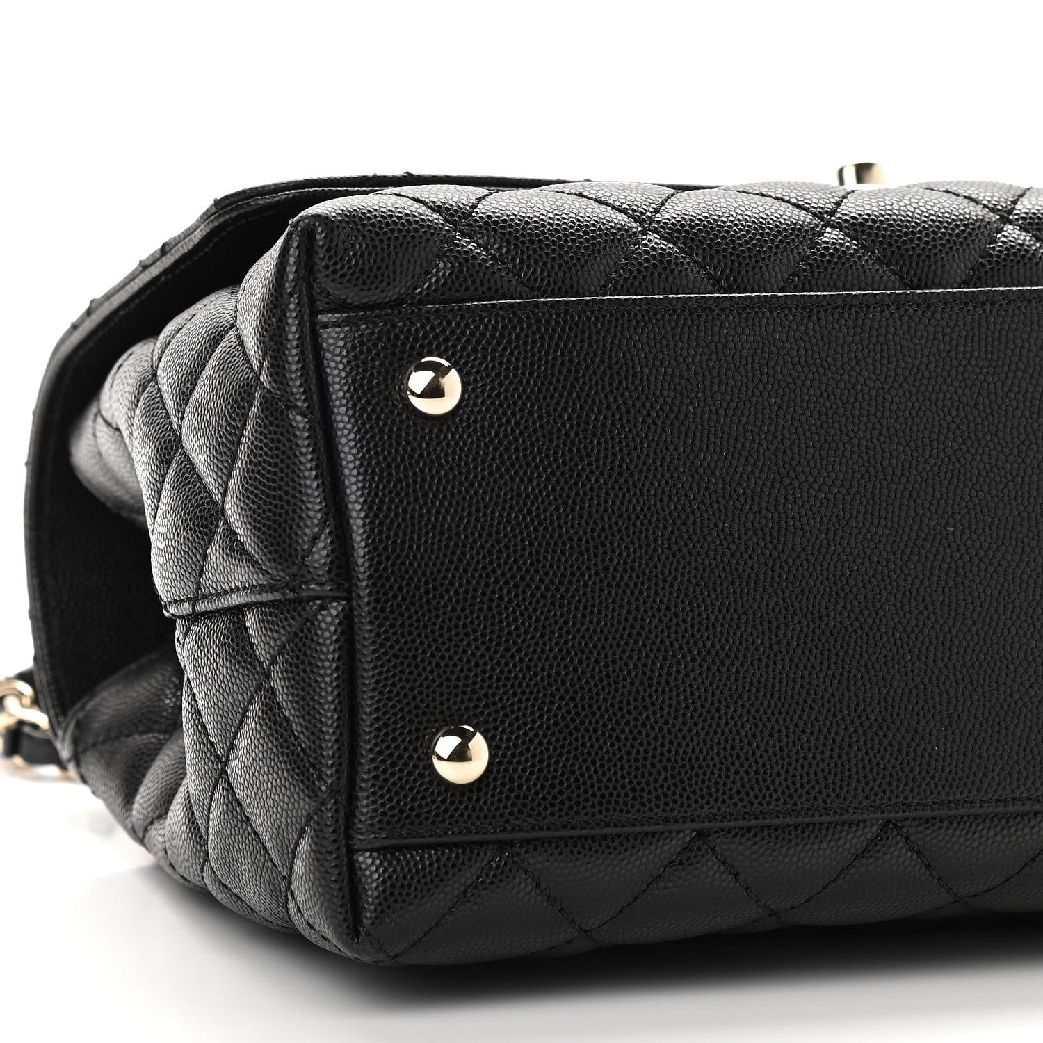 Chanel Caviar Quilted Small Coco Handle Flap Black 8 of 10