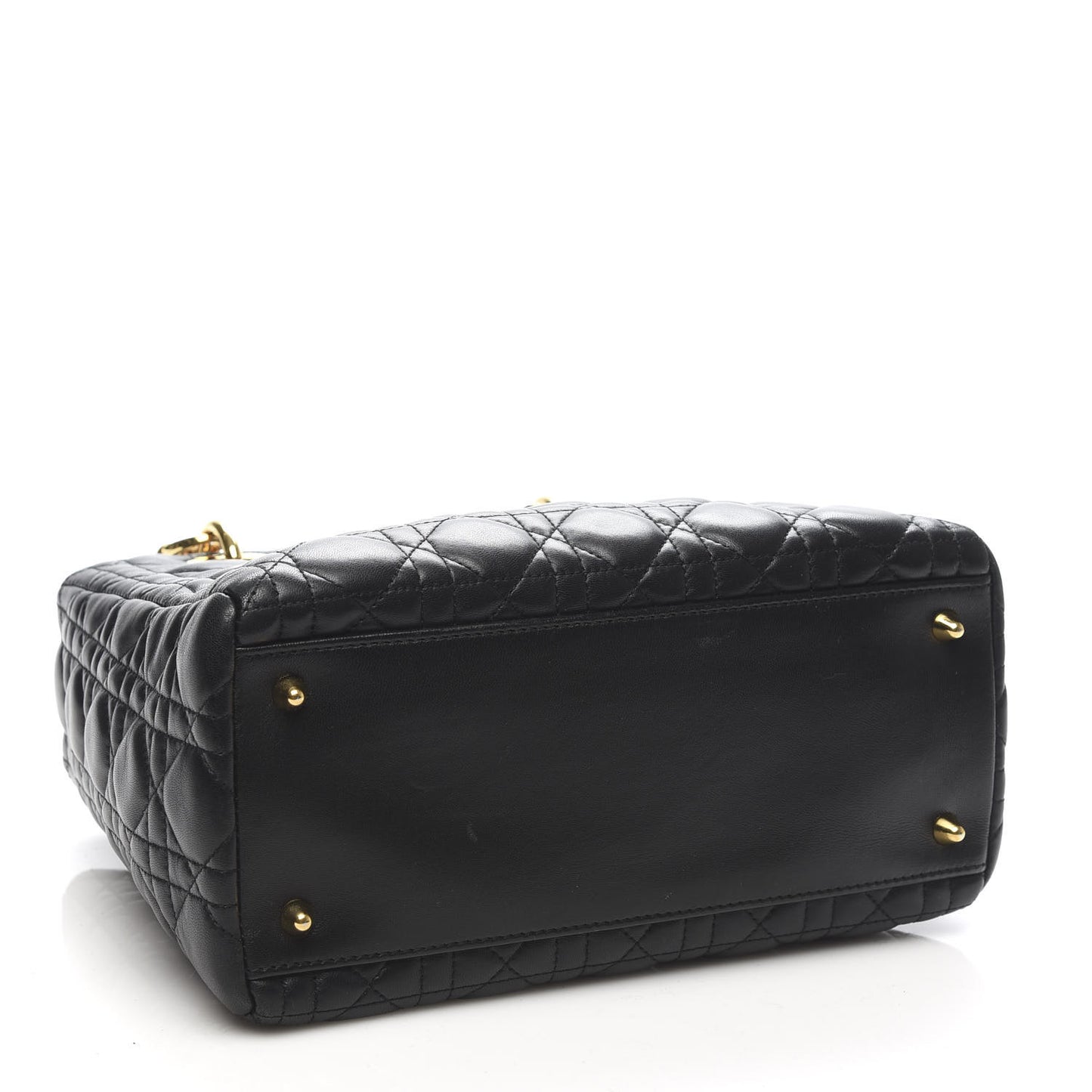 Lambskin Cannage Medium Lady Dior Black