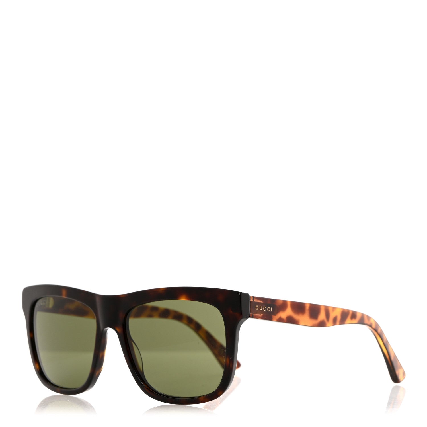 Gucci Acetate Sunglasses GG0158SN Tortoise 1 of 8