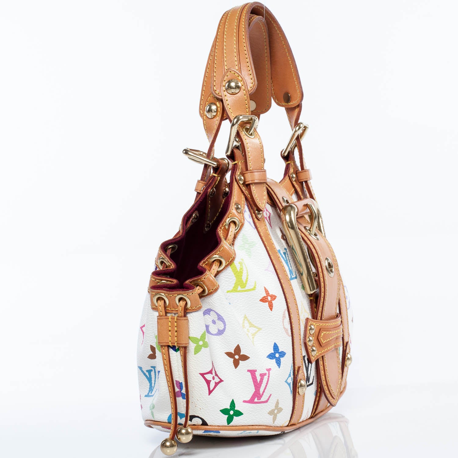 Louis Vuitton Monogram Multicolor Theda GM White 4 of 9