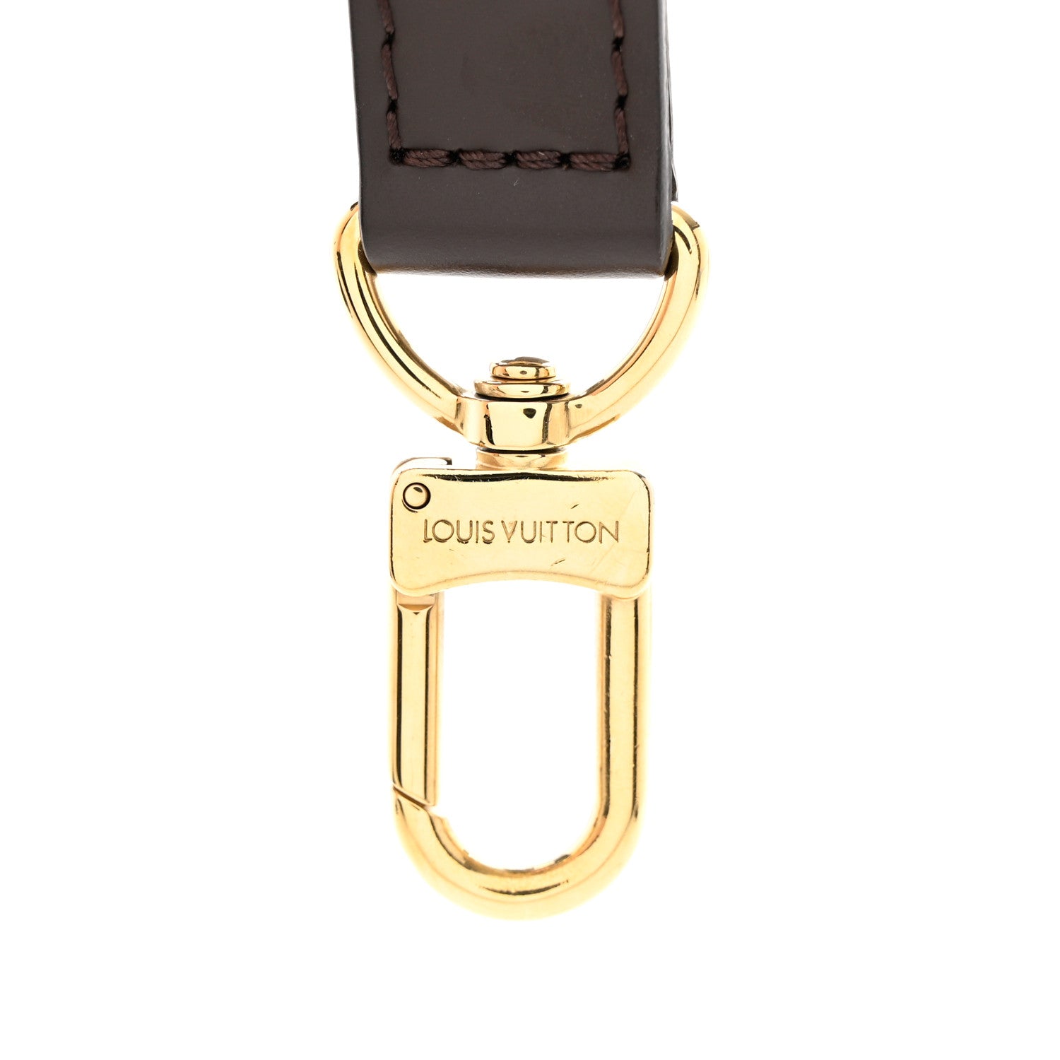 Louis Vuitton Calfskin Adjustable Speedy Bandouliere Shoulder Strap Brown 3 of 3