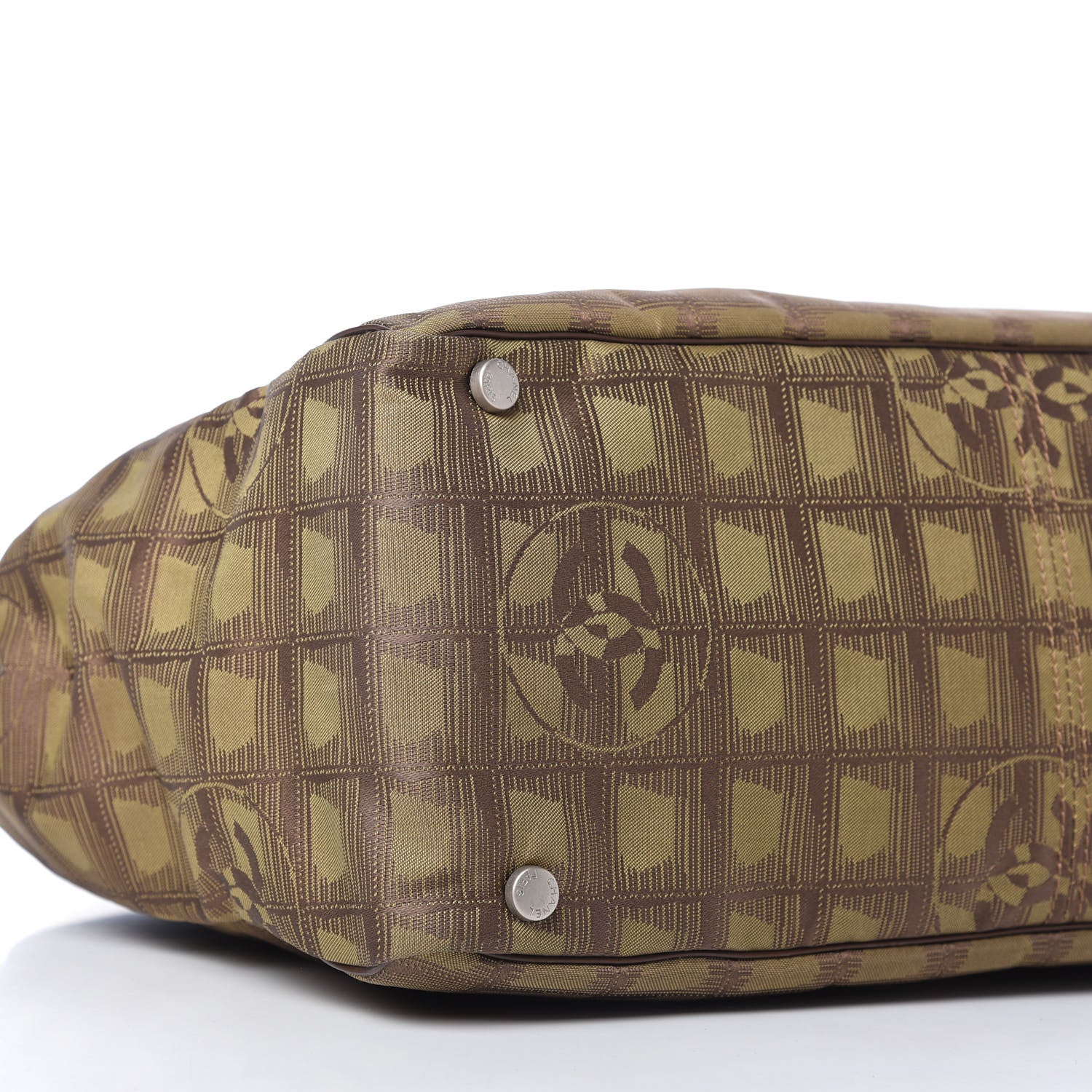 Chanel Nylon Medium Travel Tote Khaki 6 of 10