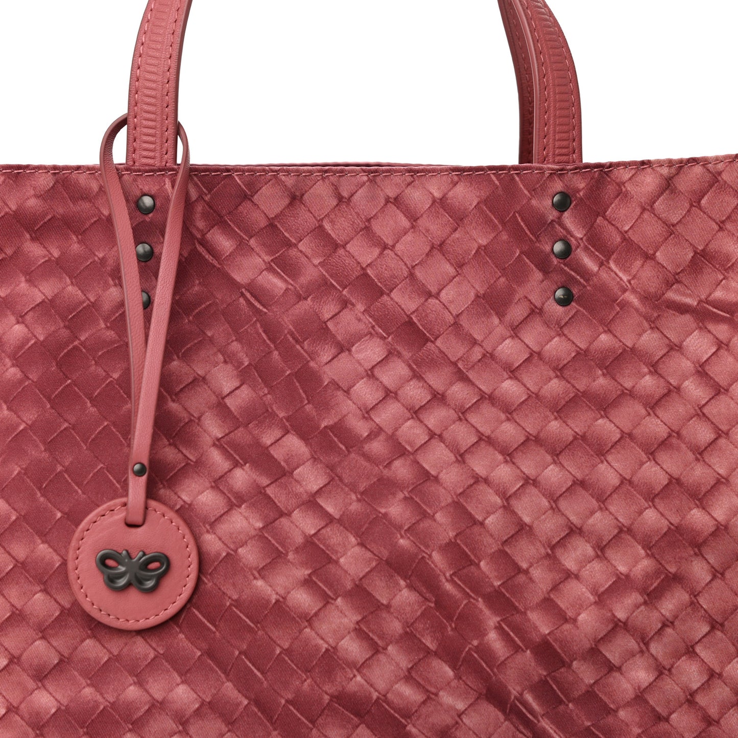 Nylon Large Intrecciolusion Tote Corallo