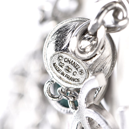 Chanel Gripoix Poured Glass Crystal CC Charm Chain Belt Silver 5 of 5