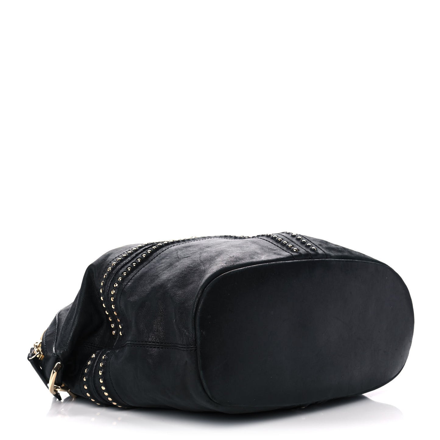 Lambskin Studded Medium Nightingale Black