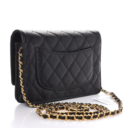 Chanel Caviar Quilted Wallet On Chain WOC Black 3 of 9
