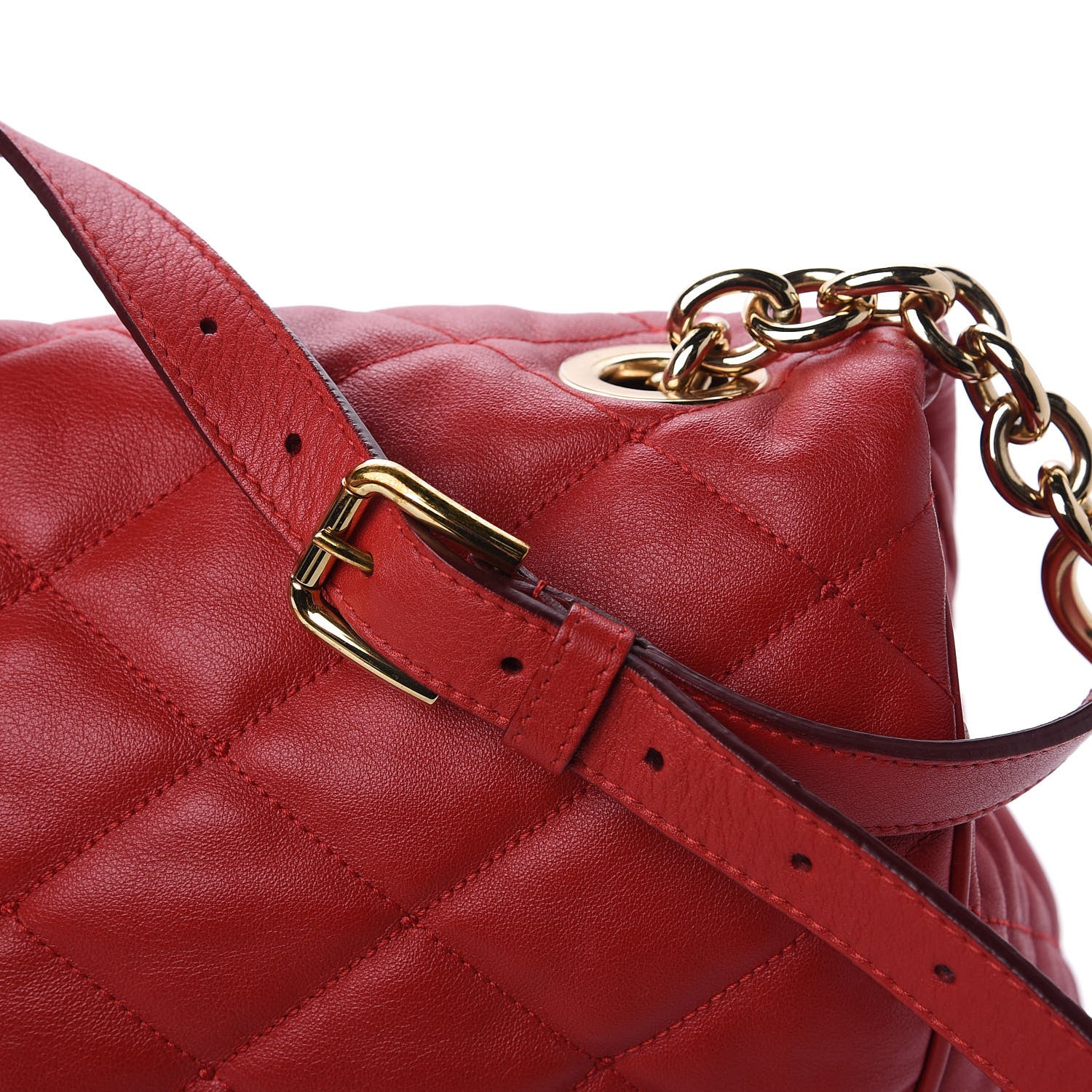 Dolce & Gabbana Lambskin Quilted Miss Kate Shoulder Bag Red 11 of 11