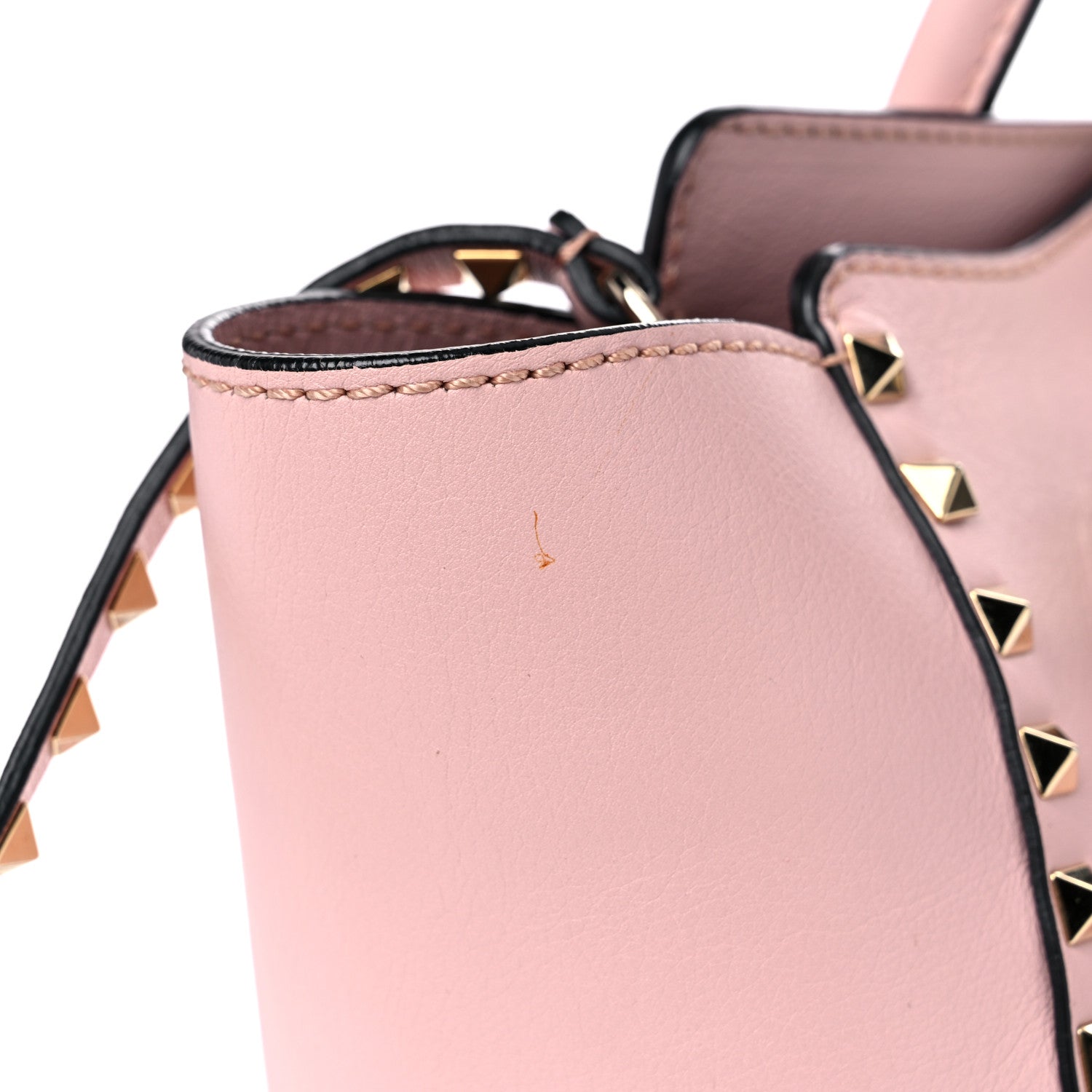 Valentino Garavani Vitello Small Rockstud Double Handle Tote Rose 16 of 24