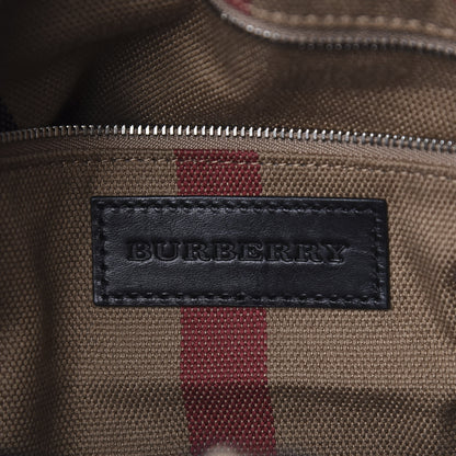 Burberry Grainy Calfskin House Check Small Maidstone Black 6 of 9