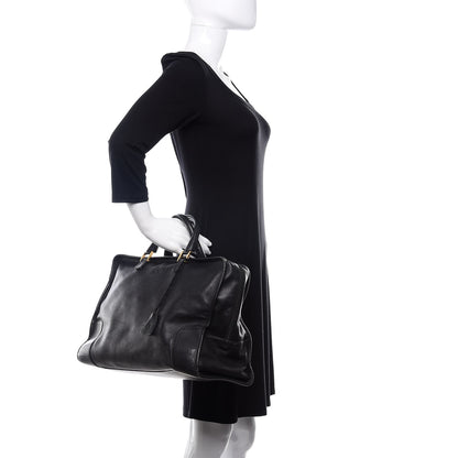 Loewe Calfskin Amazona Weekender Tote Black 2 of 13