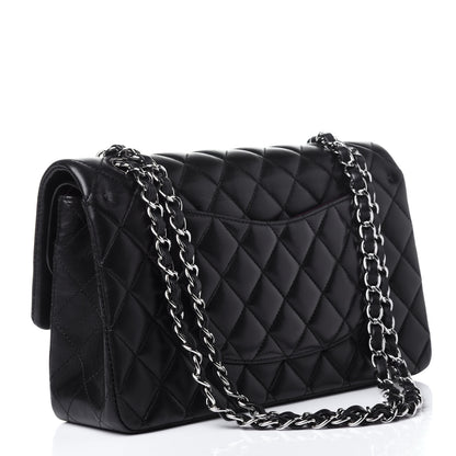 Chanel Lambskin Quilted Medium Double Flap Black 3 of 10