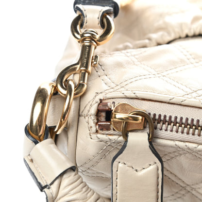 Marc Jacobs Calfskin Quilted Julianne Shoulder Bag Milk 14 of 14