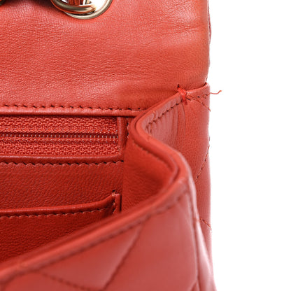 Chanel Lambskin Quilted Jumbo Single Flap Coral 18 of 19