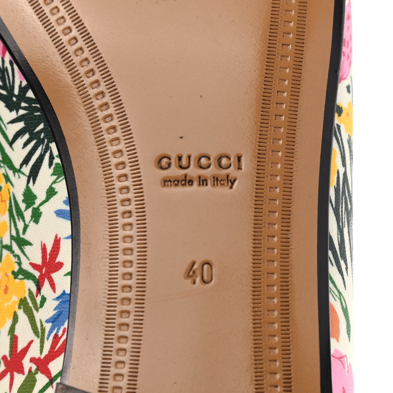 Gucci X KEN SCOTT Canvas Infinity Giardino d Apri Womens Jordaan Loafers 40 Ivory Pink Mystic White 12 of 16