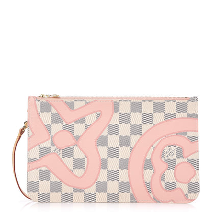 Louis Vuitton Damier Azur Tahitienne Neverfull MM GM Pochette 1 of 8