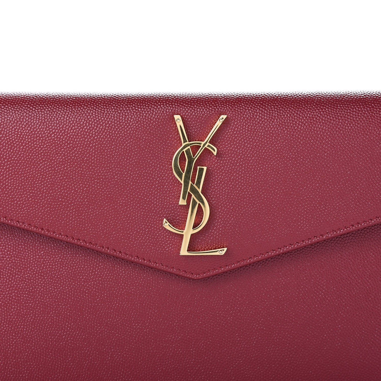 Saint Laurent Grain De Poudre Uptown Pouch Red 9 of 10