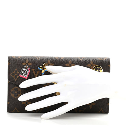 Louis Vuitton Monogram LV Love Lock Sarah Wallet 2 of 10