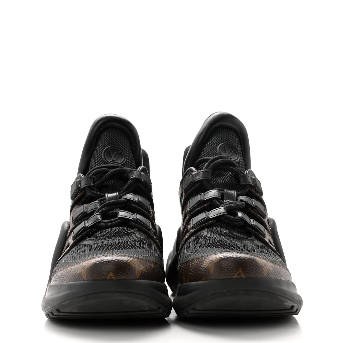 Calfskin Patent Monogram LV Archlight Sneakers 39 Black