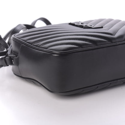 Saint Laurent Calfskin Matelasse Monogram Lou Camera Bag Black 6 of 9