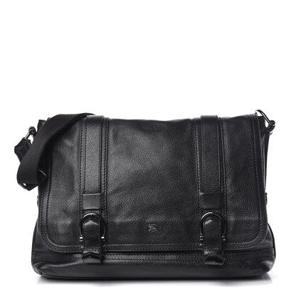 Burberry Grainy Calfskin Messenger Bag Black 1 of 21