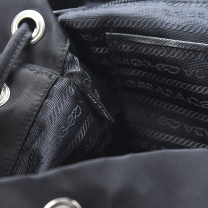 Prada Tessuto Nylon Grommet Backpack Black 6 of 10