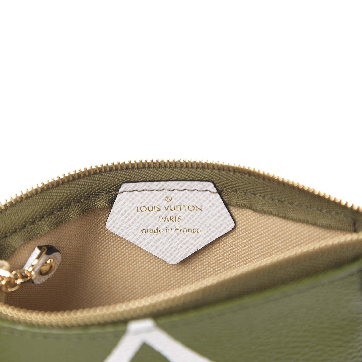 Louis Vuitton Monogram Giant Micro Pochette Accessories Kaki White 5 of 5